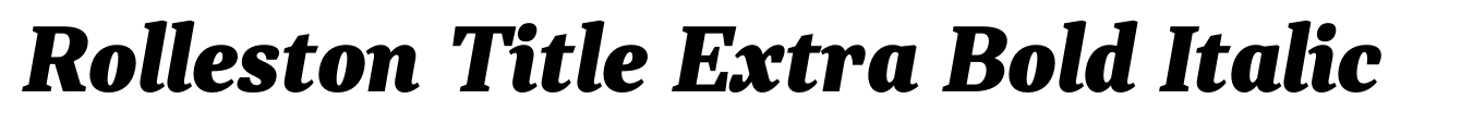 Rolleston Title Extra Bold Italic image